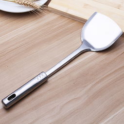 九珠不锈钢锅铲 炒菜铲子厨房锅勺厨具用品一体成型防烫手柄批发 载诚厨具