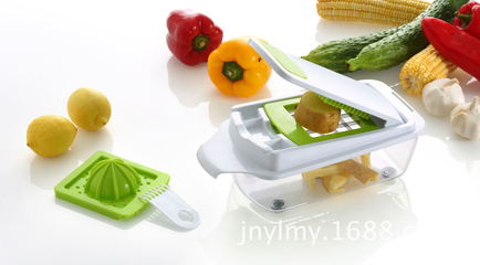 【多功能切菜器B413-D不锈钢厨具用品多种规格刀片logo定制】价格,厂家,图片,其他厨房小工具,济南优景贸易-