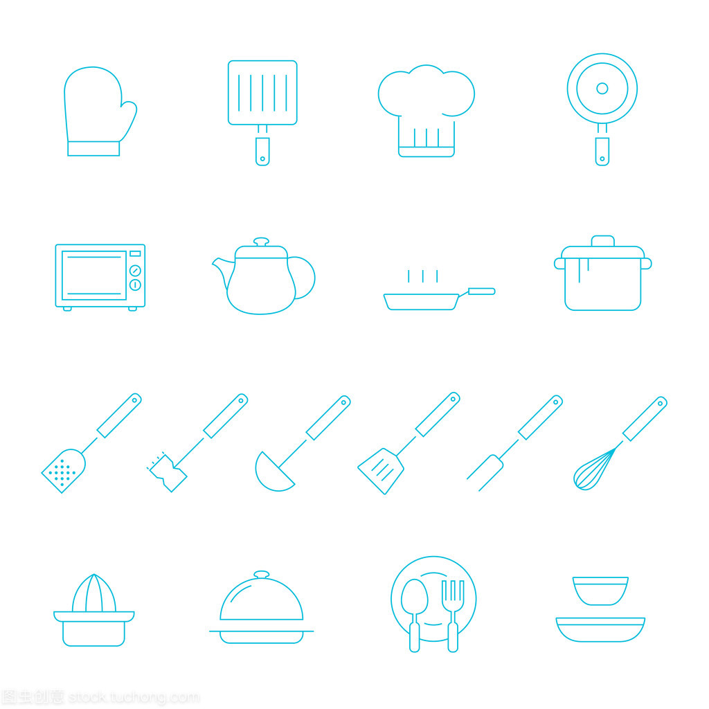 细线图标集 厨具篇